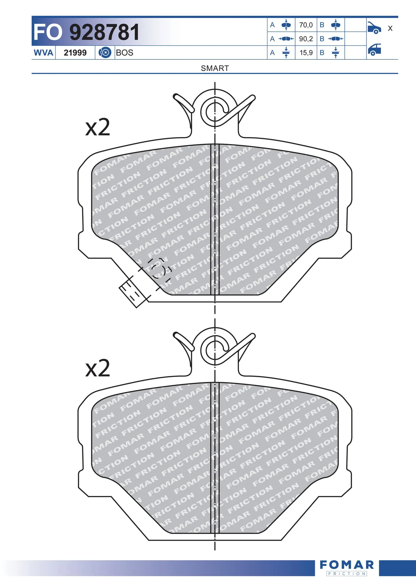 Brake Pad Set, disc brake
